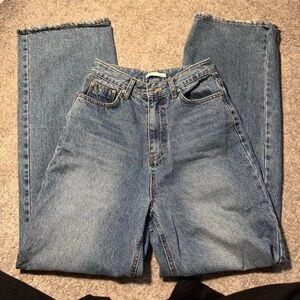 High-Rise Light Wash Made in Seoul Jeans